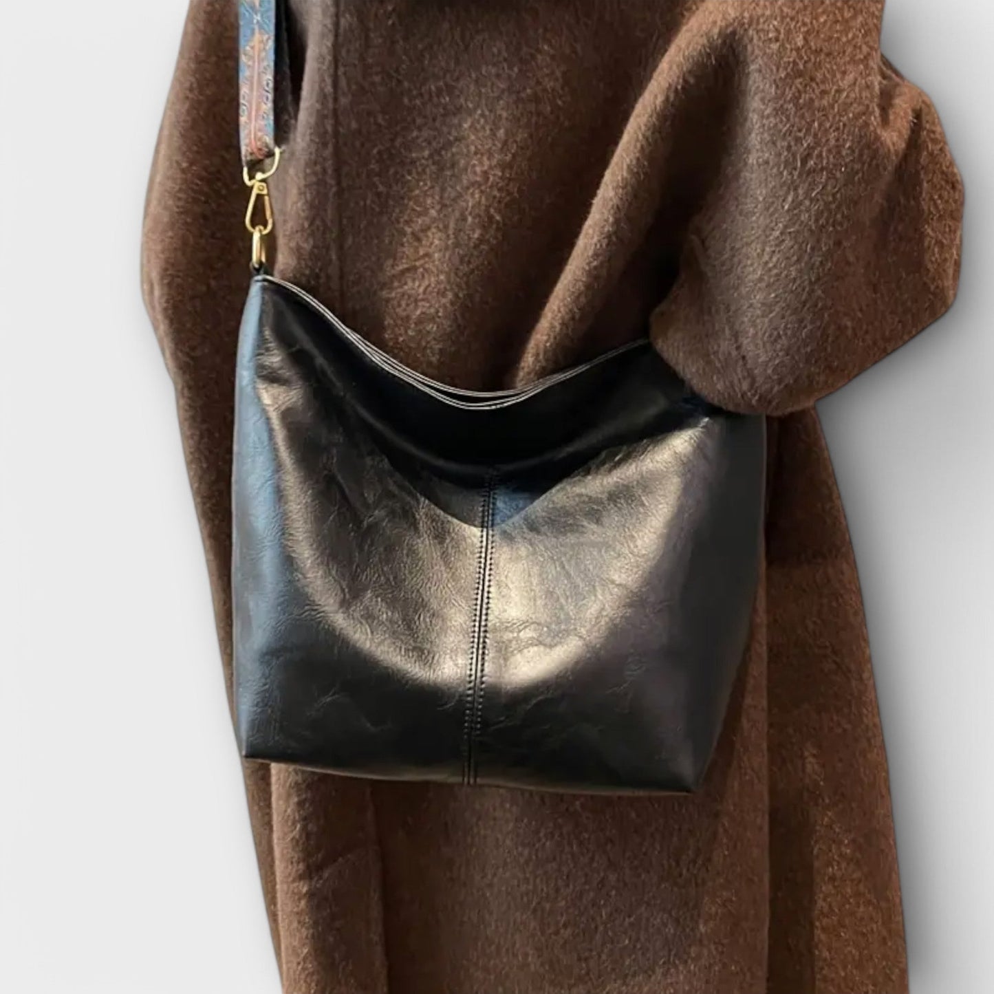 Women's Shoulder Bag with Unique Strap and Versatile Design