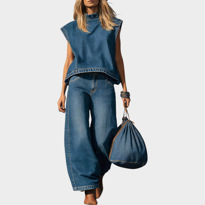 Zola | Modern Denim Two-Piece Set