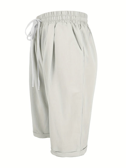 Avery | Capri Trousers with Relaxed Fit and Elastic Waist