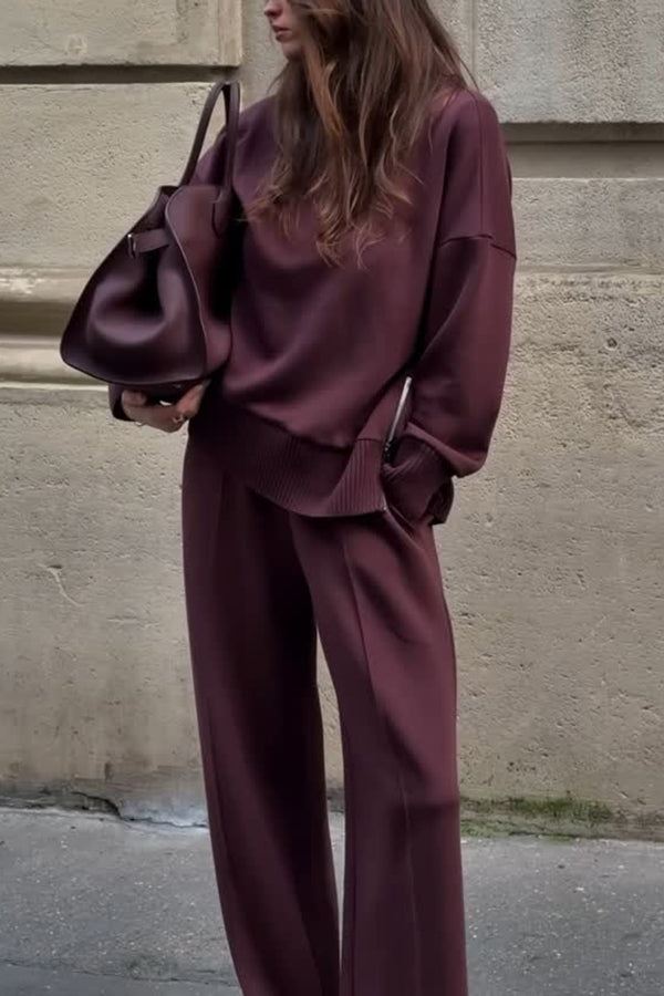 Isabella | Knit Co-ord Set with Short Sleeves and Relaxed Fit