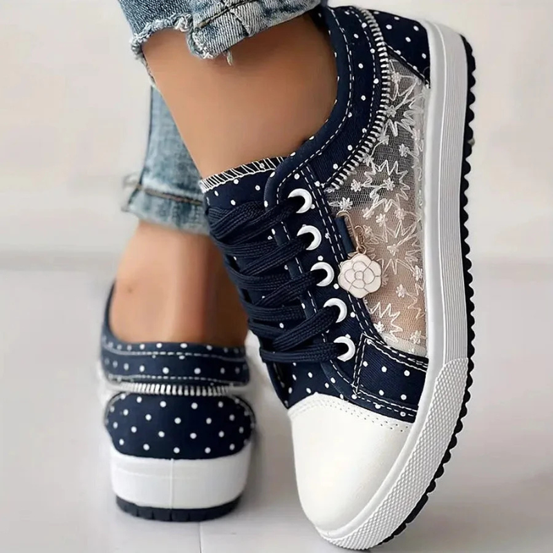 Women's Athletic Sneakers with Supportive Design and Breathable Mesh