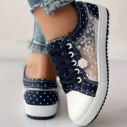 Women's Athletic Sneakers with Supportive Design and Breathable Mesh