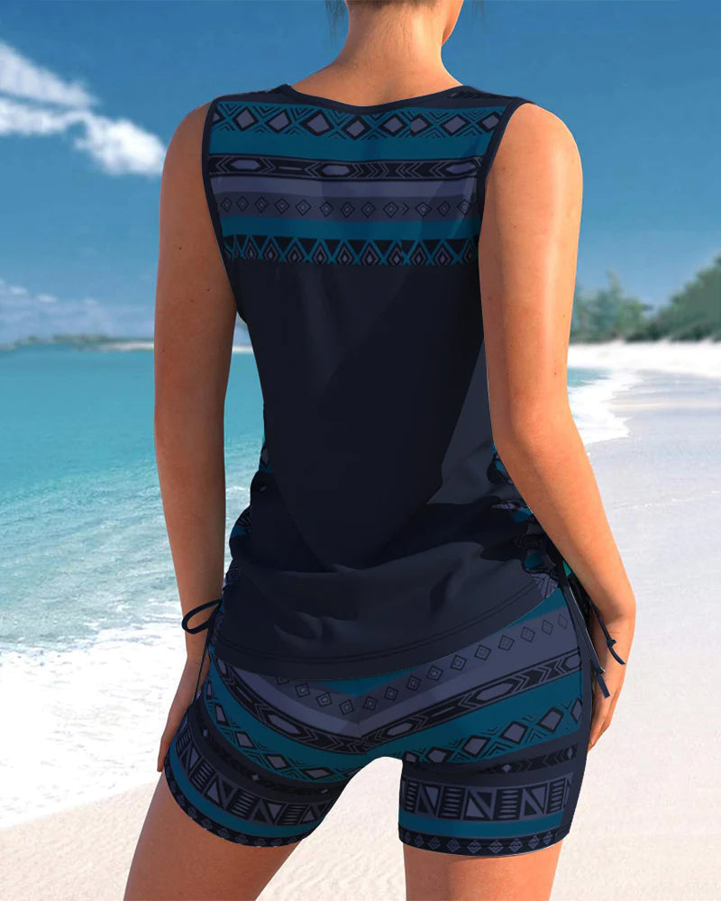 Women's Swimwear Set with Adjustable Straps and Quick-Dry Fabric