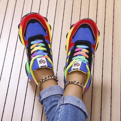 Women's Athletic Sneakers with Supportive Design and Breathable Material