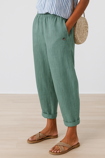 Valerie | Trousers with Side Pockets and Relaxed Fit