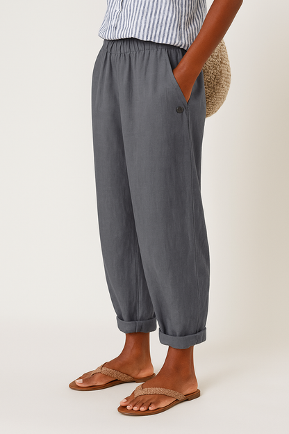 Valerie | Trousers with Side Pockets and Relaxed Fit