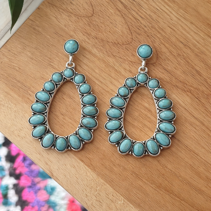 Women's Jewelry with Turquoise Stones and Silver Accents