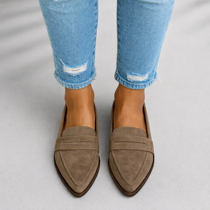 Women's Sleek Toe Loafers with Smooth Finish and Versatile Design
