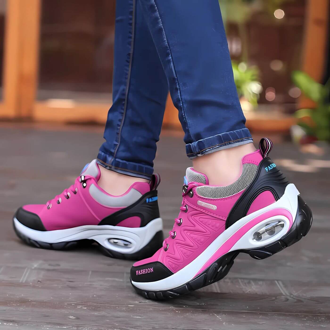 Women's Casual Shoes with Arch Support and Breathable Design