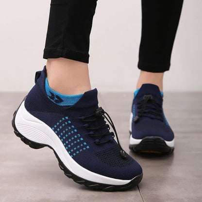 Women's Supportive Footwear with Cushioned Insole and Flexible Sole