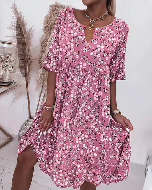 Women's Shift Dress with Classic Design and Versatile Style