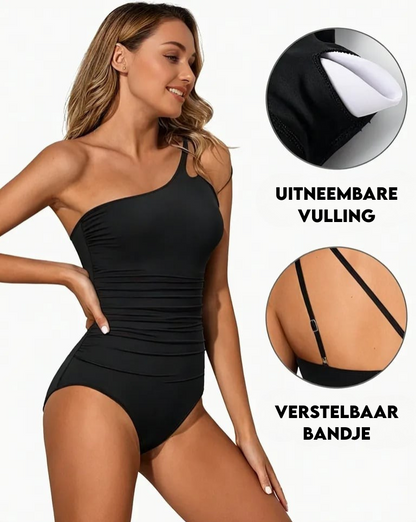 Women's Swimwear with Tummy Control and Adjustable Straps