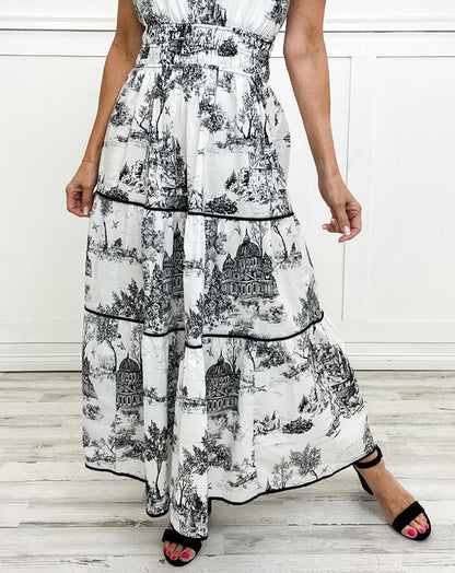 Women's Maxi Dress with Classic Design and Flowing Silhouette