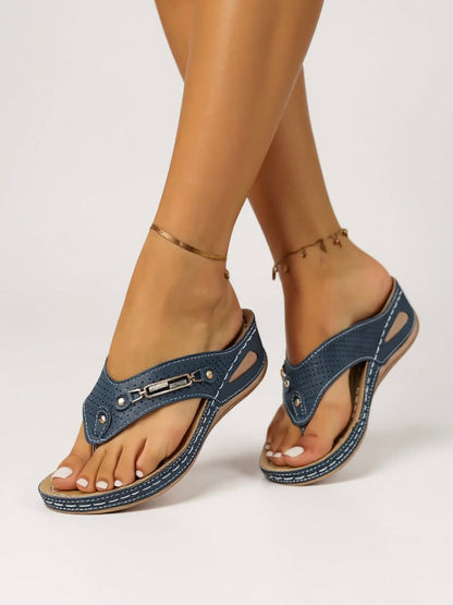 Women's Cushioned Slip-On Sandals with Arch Support and Easy Fit