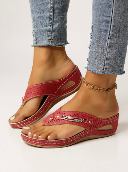 Women's Cushioned Slip-On Sandals with Arch Support and Easy Fit