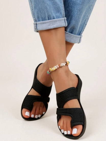 Women's Cushioned Slides with Soft Footbed and Easy Slip-On Design