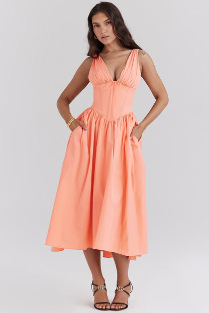 Women's Wedding Guest Dress with Elegant Design and Lightweight Fabric