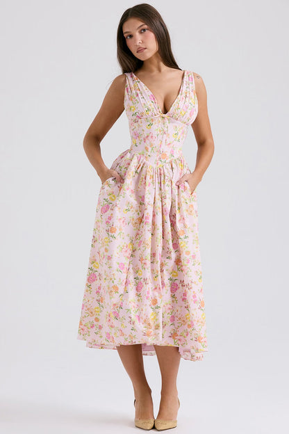 Women's Wedding Guest Dress with Elegant Design and Lightweight Fabric