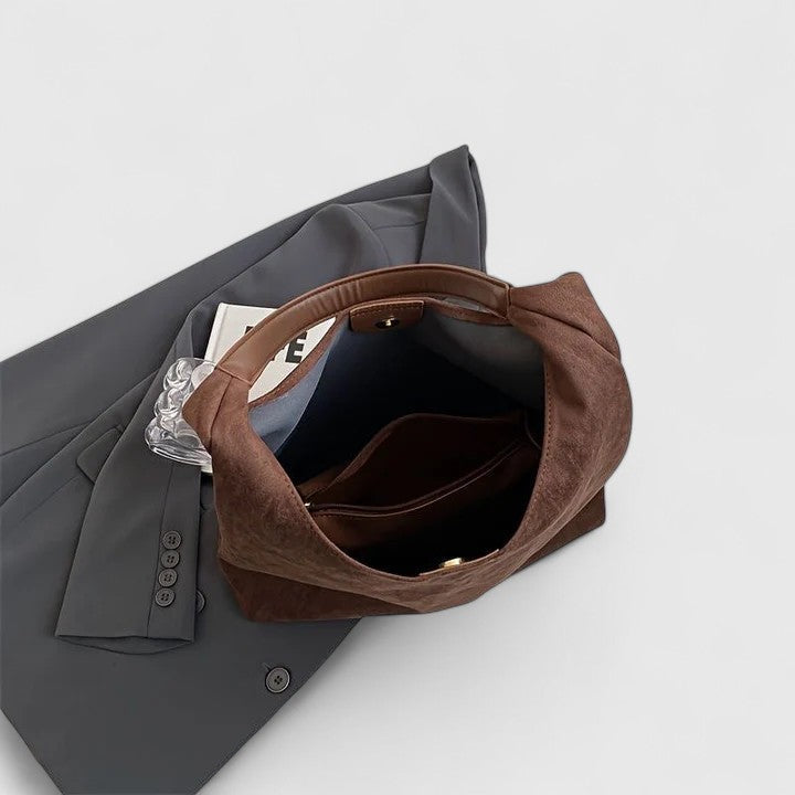 Women's Minimalist Shoulder Bag with Versatile Design and Adjustable Strap