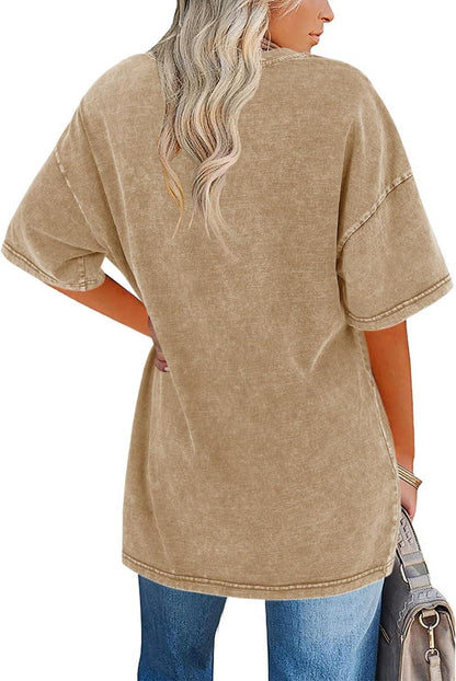 Women's Vintage T-Shirt with Oversized Fit and Soft Fabric