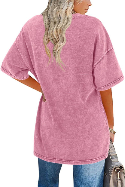 Women's Vintage T-Shirt with Oversized Fit and Soft Fabric