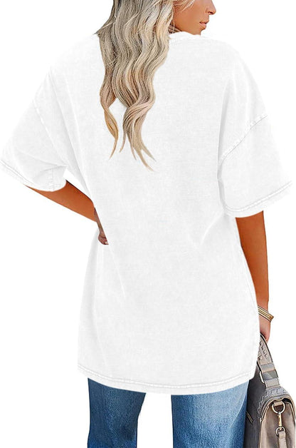Women's Vintage T-Shirt with Oversized Fit and Soft Fabric