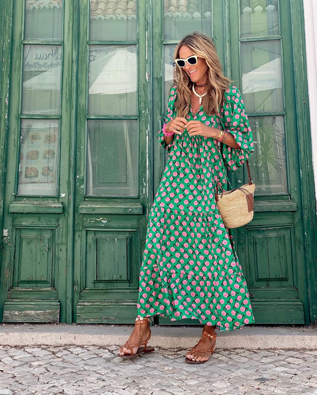 Women's Spring Dress with Flowy Design and Lightweight Fabric