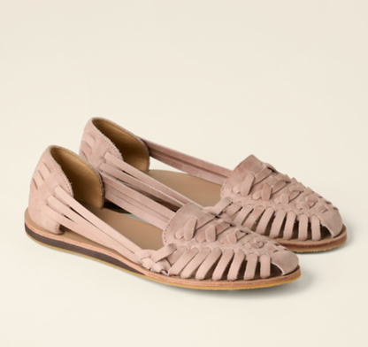 Women's Woven Flat Sandals with Buckle Detail and Comfortable Fit