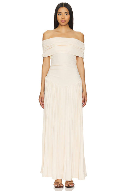 Chic Flowy Flattering Lightweight Fabric Maxi Dress for Effortless Summer Wear