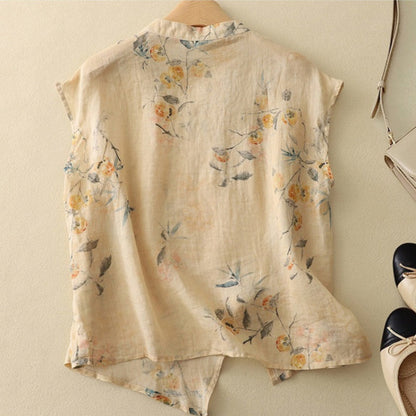 Women's Vintage Sleeveless Top with Relaxed Fit and Soft Fabric