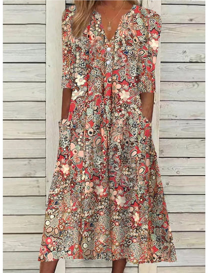 Women’s Elegant Summer Dress – Lightweight Draped Fabric with Belly Coverage for Everyday Wear