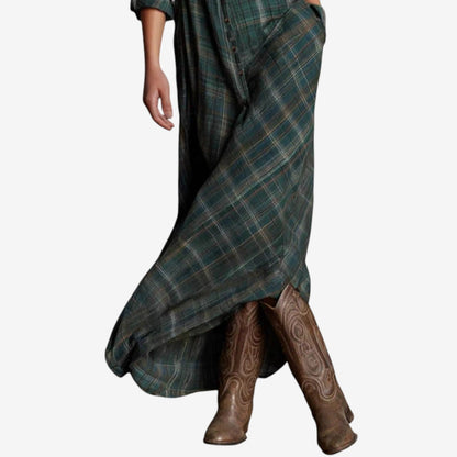 Characteristically Elegant Structured Premium Crepe With Classic Sleek Collar Dress