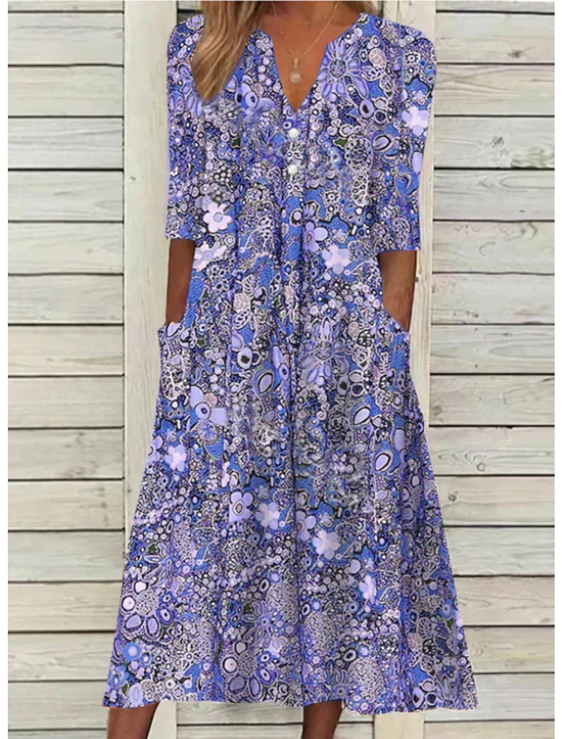 Women’s Elegant Summer Dress – Lightweight Draped Fabric with Belly Coverage for Everyday Wear