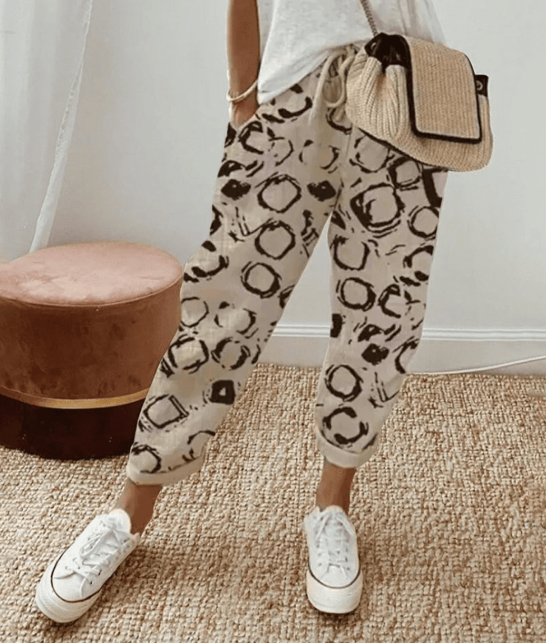 Wren | Trousers with Flattering Fit and Printed Design