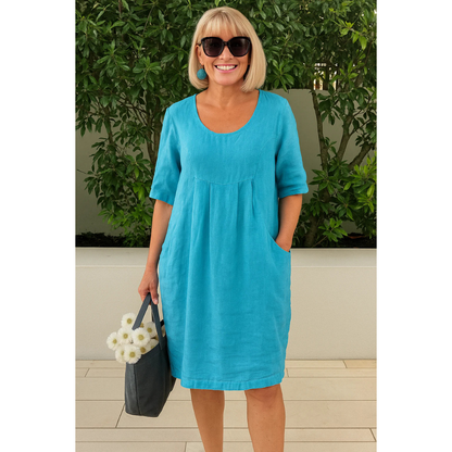 Women's Casual Summer Dress with Lightweight Fabric and Relaxed Fit