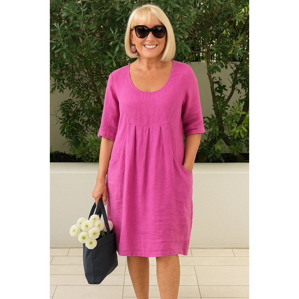 Women's Casual Summer Dress with Lightweight Fabric and Relaxed Fit