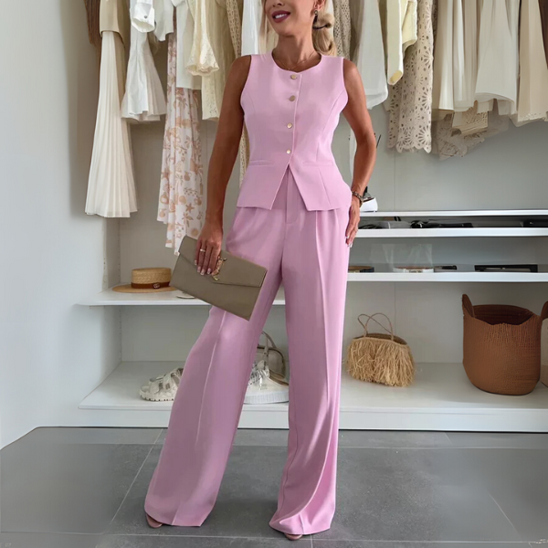 Women's Co-ord Set with Lightweight Fabric and Versatile Style