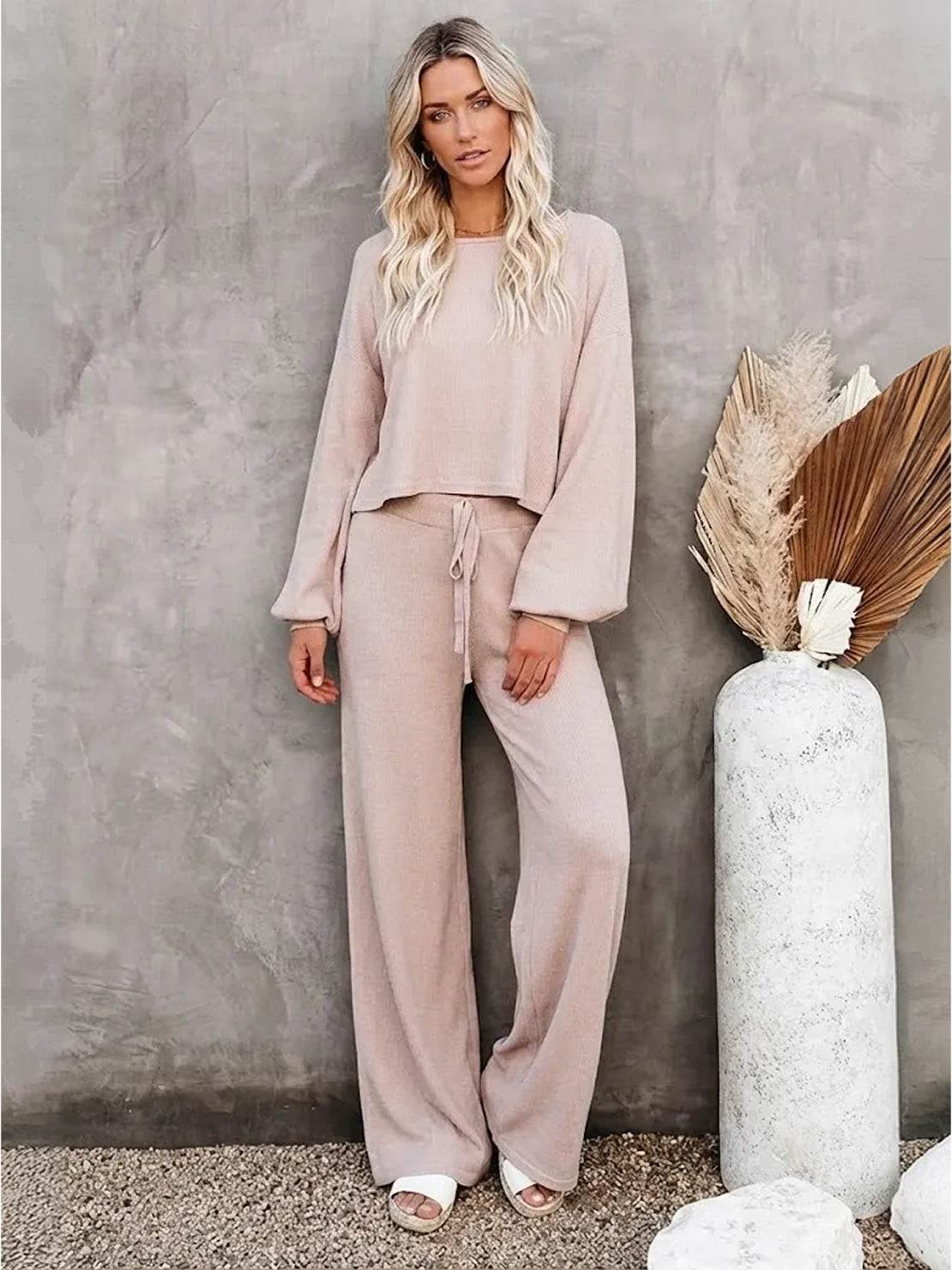 Zara | Lounge Set with Cropped Sweatshirt