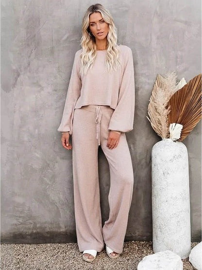 Zara | Lounge Set with Cropped Sweatshirt