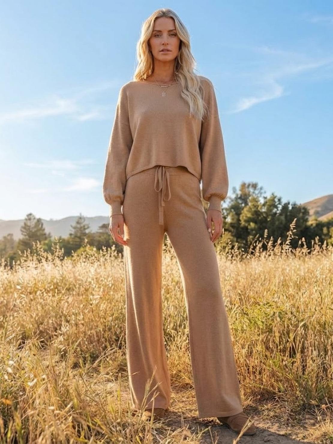 Zara | Lounge Set with Cropped Sweatshirt