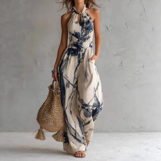 Aria Flowy Halter Maxi Dress