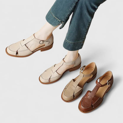 Women's Mary Jane Sandals with Classic Design and Adjustable Strap