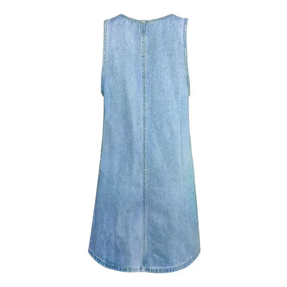 Women's Light Summer Dress with Adjustable Straps and Flowy Design