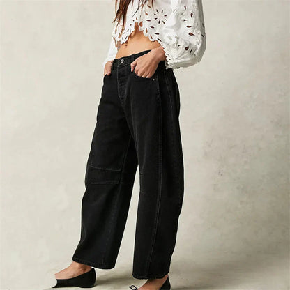 Tatum | Barrel Leg Jeans with High Waist and Relaxed Fit