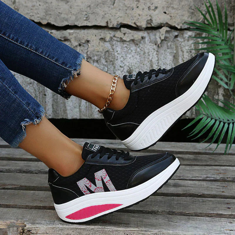 Women's Walking Sneakers with Supportive Design and Breathable Upper