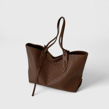 Women's Woven Tote Bag with Spacious Design and Sturdy Handles