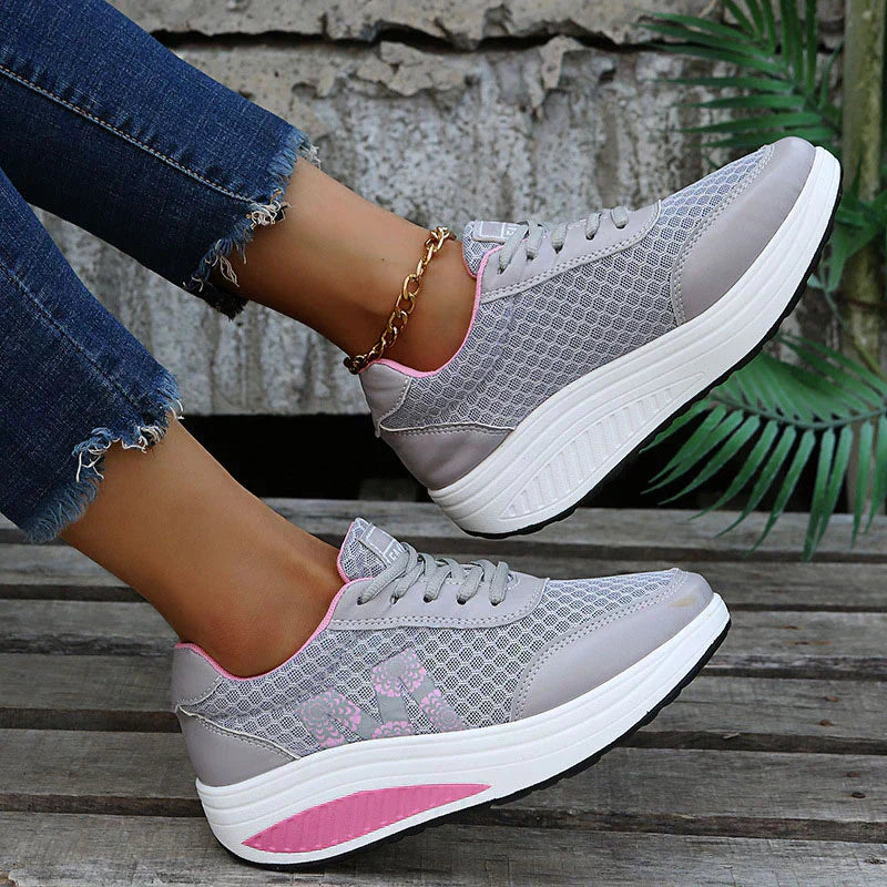 Women's Walking Sneakers with Supportive Design and Breathable Upper
