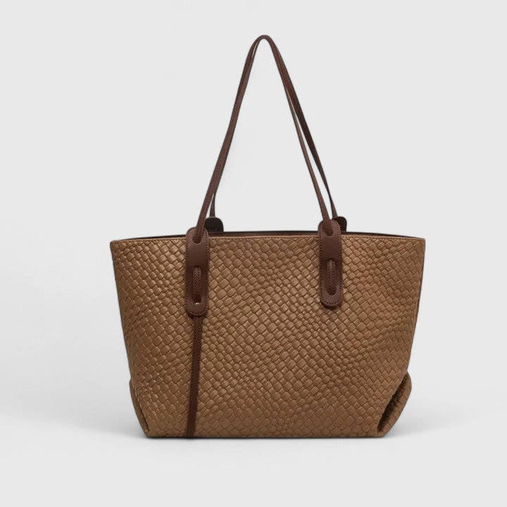 Women's Woven Tote Bag with Spacious Design and Sturdy Handles