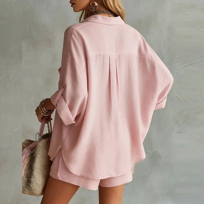 Orlinda Summer Linen Matching Set
