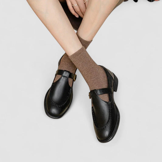 Women's Square-Toe Mary Jane Shoes with Adjustable Strap and Classic Design